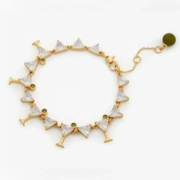 KATE SPADE Shaken Or Stirred Tennis Bracelet NWT w/Dust Bag - Picture 3 of 7